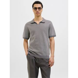 Ensfarvet Strikket Polo