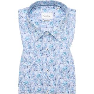 MODERN FIT Shirt in blue printed
