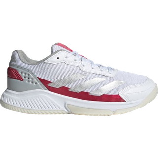 Courtquick Padel sko - Cloud White / Silver Metallic / Lucid Pink - 37 1/3