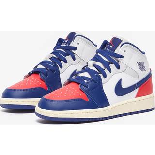 Air Jordan 1 Mid-sko til større børn - hvid - 40