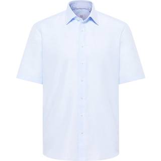 COMFORT FIT Linen Shirt in sky blue plain