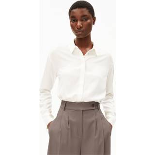 ARMEDANGELS Women's Larisaana L/S Bluse Damer størrelse L farve hvid