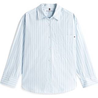 Ess Poplin New Easy Skjorte, Thin Stp/Breezy Blue, 38