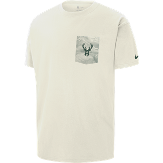 Milwaukee Bucks Courtside Nike NBA Max90-T-shirt til mænd - hvid