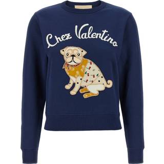 Valentino Embroidered cotton jersey sweatshirt - multicoloured - M