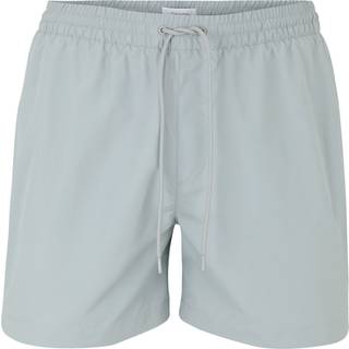 Medium Drawstring Swim Shorts - Logo Tape - Grey - S