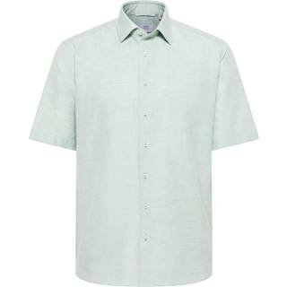 COMFORT FIT Linen Shirt in lime plain