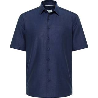 COMFORT FIT Linen Shirt in midnight plain