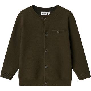 NAME IT Strik Cardigan Luther Turkish Coffee