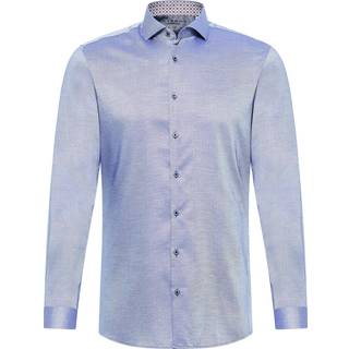 SUPER SLIM Performance Shirt in denim structured