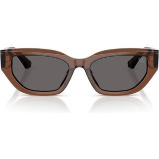 Burberry Kvinde BE4463D 411687 Solbriller Acetat Brun Grå Cat Eye Normal