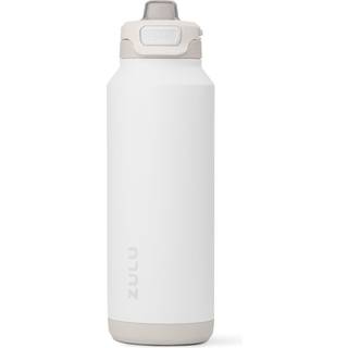 Zulu Powerfill Pro 40oz Rustfrit stål Vandflaske med hurtig fyld låg Triple Walled Vacuum Isoleret metal lækage Bevis Låselås Sip og Chug Reusabl