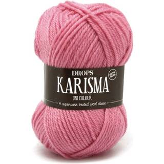 DROPS Karisma 33 Mellemrosa (Uni Colour) Indhold: 100% Uld Garngruppe: B (20 - 22 masker) / 8 ply / DK / worsted Vægt/længde: 50 gram = ca. 100 meter Anbefalede pinde: 4 mm Strikkefasthed: 10 x 10 cm = 21 m x 28 p Finvask med forsigtig centrifugering på 40ºC / Brug aldrig skyllemiddel / Tørres fladt.