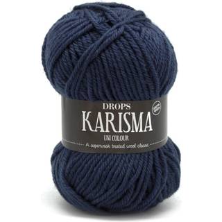 DROPS Karisma 37 Mørk petrol (Uni Colour) - mørkeblå Indhold: 100% Uld Garngruppe: B (20 - 22 masker) / 8 ply / DK / worsted Vægt/længde: 50 gram = ca. 100 meter Anbefalede pinde: 4 mm Strikkefasthed: 10 x 10 cm = 21 m x 28 p Finvask med forsigtig centrifugering på 40ºC / Brug aldrig skyllemiddel / Tørres fladt.