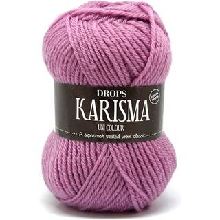 DROPS Karisma 40 Lys gammelrosa (Uni Colour) Indhold: 100% Uld Garngruppe: B (20 - 22 masker) / 8 ply / DK / worsted Vægt/længde: 50 gram = ca. 100 meter Anbefalede pinde: 4 mm Strikkefasthed: 10 x 10 cm = 21 m x 28 p Finvask med forsigtig centrifugering på 40ºC / Brug aldrig skyllemiddel / Tørres fladt.