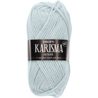 DROPS Karisma 89 Morgendis (Uni Colour) Indhold: 100% Uld Garngruppe: B (20 - 22 masker) / 8 ply / DK / worsted Vægt/længde: 50 gram = ca. 100 meter Anbefalede pinde: 4 mm Strikkefasthed: 10 x 10 cm = 21 m x 28 p Finvask med forsigtig centrifugering på 40ºC / Brug aldrig skyllemiddel / Tørres fladt.
