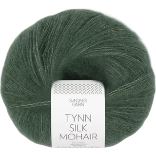 Tynd Silk Mohair garn fra Sandnes Garn - Dyb skovgrøn