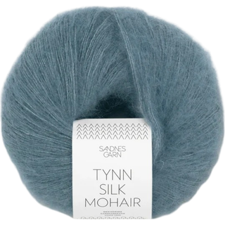 Tynd Silk Mohair garn fra Sandnes Garn - Isblå