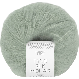 Tynd Silk Mohair garn fra Sandnes Garn - Lys støvet grøn