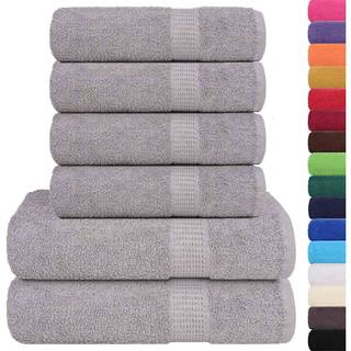 Håndklæder 360 G/M2 100 % Bomuld Æblegrøn - Grå