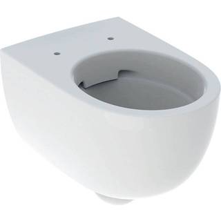 Geberit Renova Comfort væghængt toilet, forhøjet, skjult montering, Rimfree: T=53cm, Hvid / KeraTect