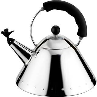 Alessi - 9093 Tekittel, Svart - Elkedler - Michael Graves - Sølv