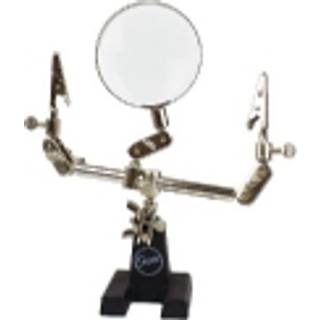 Stativ med 2 clips og forstørrelsesglas