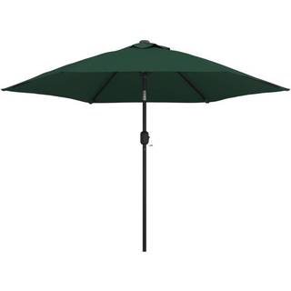 Parasol M. Led-Lys + Stålstang 300 Cm - Grøn