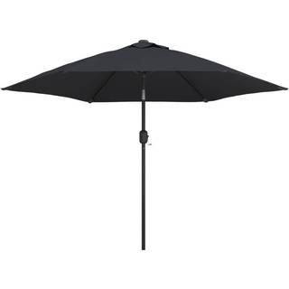 Parasol M. Led-Lys + Stålstang 300 Cm - Sort