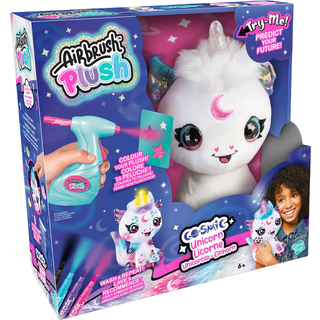 Style 4 Ever Airbrush Plush Cosmic Unicorn plysdyr - med lys