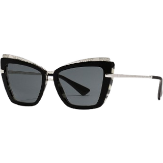 Dolce & Gabbana Kvinde DG4472 337287 Solbriller Acetat Sort Grå Cat Eye Normal