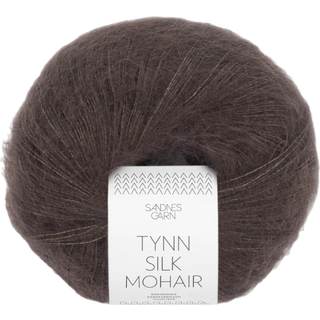 Tynd Silk Mohair garn fra Sandnes Garn - Mørk chokolade