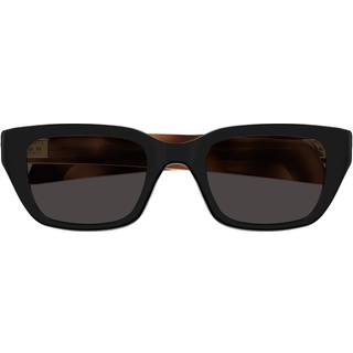 Bottega Veneta Unisex BV1393S 001 Solbriller Acetat Sort Grå Firkantet