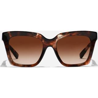 Dolce & Gabbana Kvinde DG4498 322274 Solbriller Acetat Rød Brun Firkantet Normal Skygge