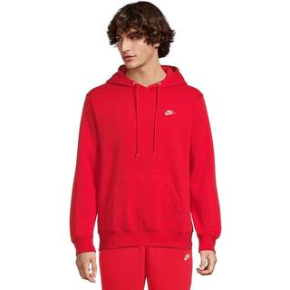 Nike Club-pulloverhættetrøje i fleece til mænd - rød - XXL