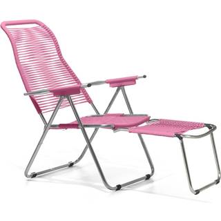 Fiam, Spaghetti solstol pink matt aluminium