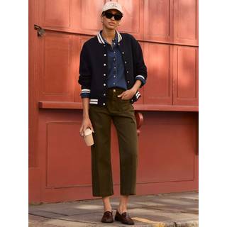 Baukjen Baukjen Blue Terri Wool Blend Bomber Classic Jacket