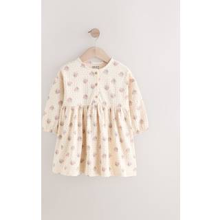 Next Neutral Long Sleeve Jersey Dress (3mths-7yrs) - 6-7 Yrs