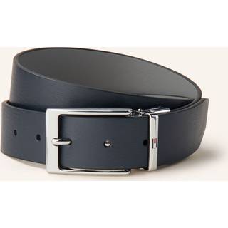 Reversible Enamel Flag Leather Belt