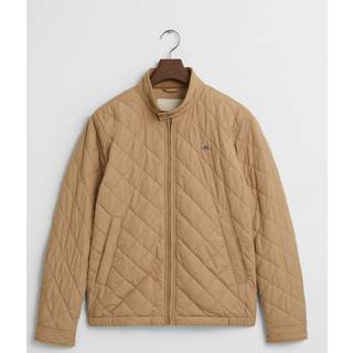 Gant GANT Tan Brown 100% Cotton Quilted Windcheater Jacket