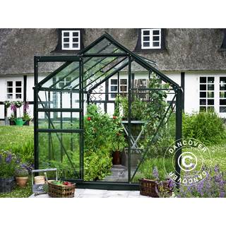 Drivhus Glas Halls Popular 3,8m², 1,93x1,95x1,95m, Grøn