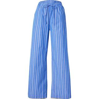 Gina Tricot-Cotton poplin trousers-stribede bukser-Blå-XS-Dame