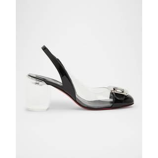 Christian Louboutin Minny Bubble Sling 70 slingback pumps - black - EU 36