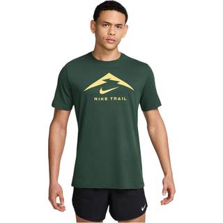 Nike Dri-FIT Trail Logo SS Tee Str. L Grøn