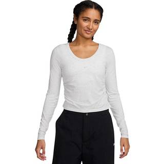 Maskinstrikket Nike Chill-trøje med lange ærmer til kvinder - brun - XL (EU 48-50)