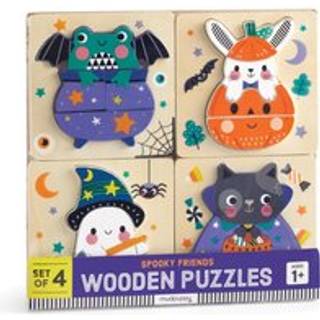 Halloween Set of 4 Wood Puzzles