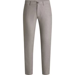 Bukser med slim fit i twill med stræk