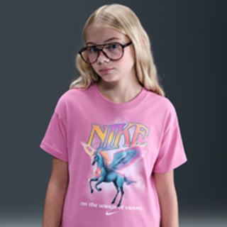 Nike -T-shirt til større børn (piger) - Pink - S