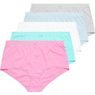 Yours Curve Yours Curve Blue Pastel Pack Full 100% Cotton Briefs 5 Pack