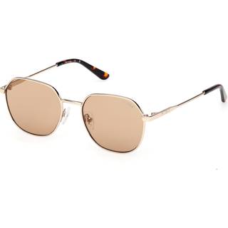 Guess Unisex GU00238 32E Solbriller Metal Guld Brun Geometrisk Normal